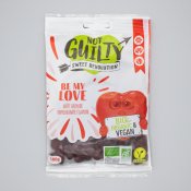 Ekologiskt och veganskt gélegodis, granatäppelsmak