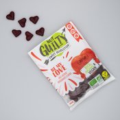 Ekologiskt och veganskt gélegodis, granatäppelsmak