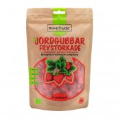 ekologiska frystorkade jordgubbar