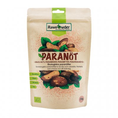 Ekologiska paranötter råa och naturella