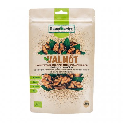 Ekologiska valnötter råa och naturella